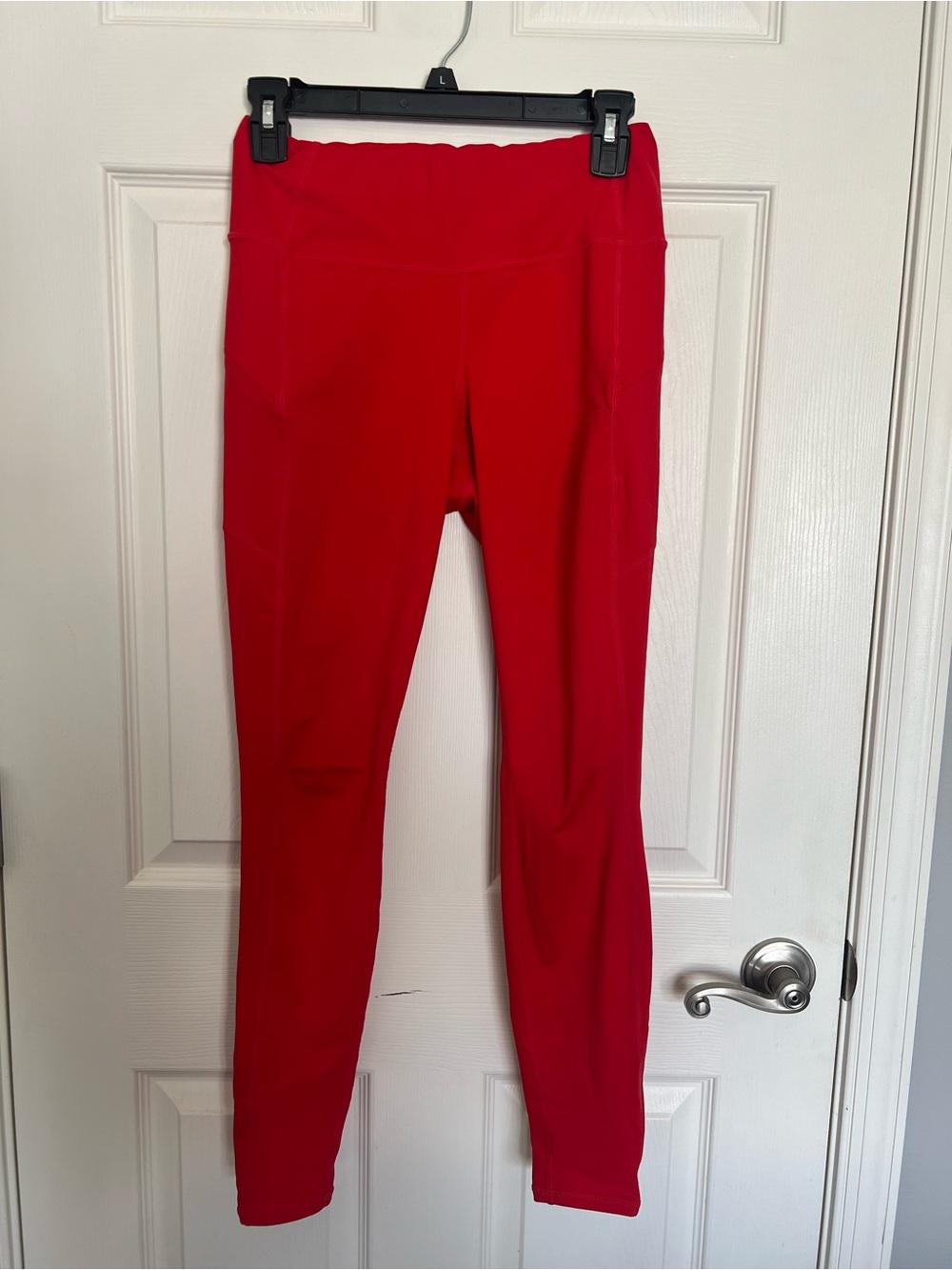 Athleta Bright Red High-Rise Performance Leggings